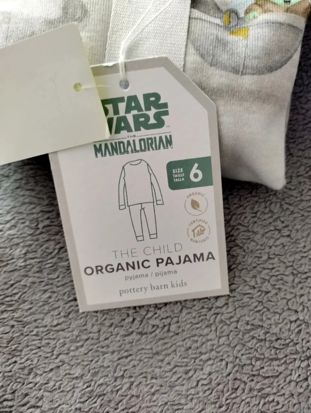 NWT Pottery Barn Kids X Star Wars Mandalorian Pajamas Sz 6